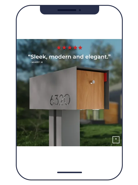 Outdoor mailbox ad