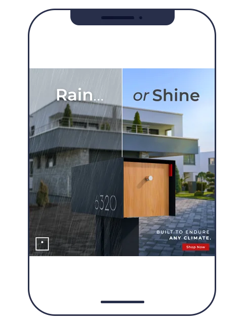 Mailbox lifestyle ad
