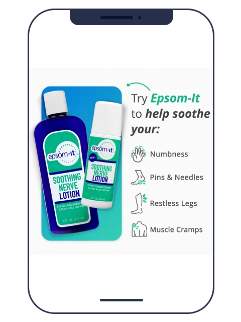 Epsom salt benefits ad