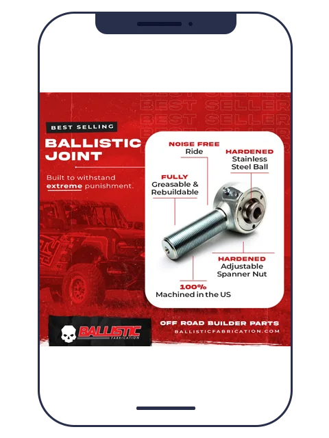 Ballistic joint product ad