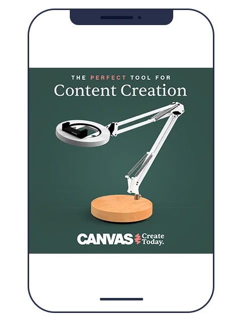 Content creation lamp ad